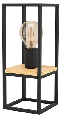 Immagine prodotto di Lampada Da Scrivania Industrial Libertad 1 Luce Metallo Nero E Marrone