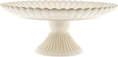 Produktbild von Bloomy Servierplatte ø33 cm, mit Fuß & floraler Struktur - elegant & vielseitig