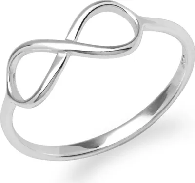 Produktbild von lanii Silberner Ring Unendlichkeitssymbol 925er Silber