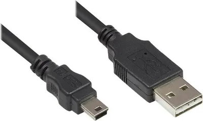 Image de Good Connections USB2.0 Kabel EASY A-Mini B5pol. schw. 3m