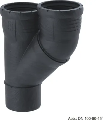 Produktbild von Geberit Silent-Pro Parallelabzweig, DN 100-100-45°