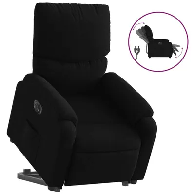 Produktbild von vidaXL Relaxsessel mit Aufstehhilfe Elektrisch Schwarz Stoff