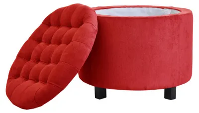Produktbild von Hocker Fußhocker Ottoman Sitzhocker Sitzpouf Wohnzimmer Designer Solano