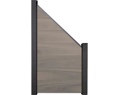 Produktbild von Zaun Abschlusselement GroJa Solid Grande Stecksystem ohne Pfosten 90 x 180 cm bi-color co-extrudiert