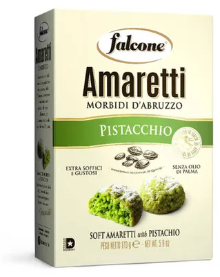 Image de Amaretti moelleux aux pistaches, 170 g, marque Falcone