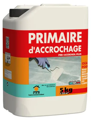 Image de Primaire d’Accrochage Multi-Supports 5kg - Sous-Couche Universelle pour Béton, Plâtre, Carrelage et Bois - Adhérence Maximale Intérieur/Extérieur