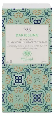 Produktbild von Schwarzer Tee Whittard of Chelsea Darjeeling, 25 Stk.