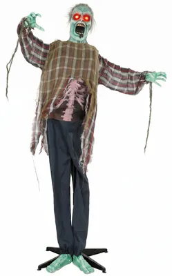 Produktbild von HOMCOM 170 cm Animierter Halloween-Zombie mit Sound- und Berührungsaktivierung