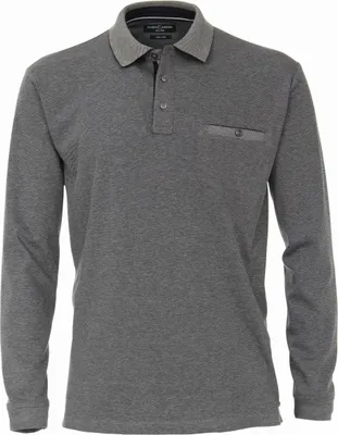 Produktbild von Casa Moda - Herren Polo-Shirt Langarm (403478000), Größe:XL, Farbe:Blau (105)