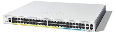 Produktbild von Cisco Catalyst 1300-48MGP-4X - Switch - L3 - managed - 48 x 10 Gigabit Ethernet + 4 x 10 Gigabit SFP+ - an Rack montierbar - PoE+ (370 W)