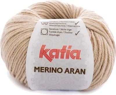 Image de Katia Merino Aran 10 Light Beige - Fil à tricoter