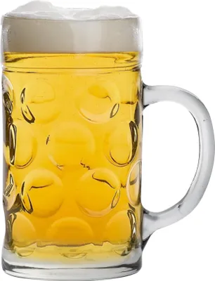 Produktbild von Humpen/Bierkrug aus Glas - 1 Maß (ca. 1 Liter) - Geschenkkarton