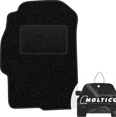 Produktbild von moto-MOLTICO Fahrer Fußmatte Auto Velours Fahrerseite Autoteppiche Schwarz Fahrermatte 1-teilig passend für Rover 200 25 1995-2005