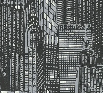 Obrázek produktu pro A.S. Création Vliestapete Leuchttapete Day & Night glow in the dark grau schwarz 10,05 m x 0,53 m 252845