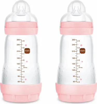 Produktbild von Mam Anti-Kolik Flasche Easy Start 2m Rosa 2x260ml