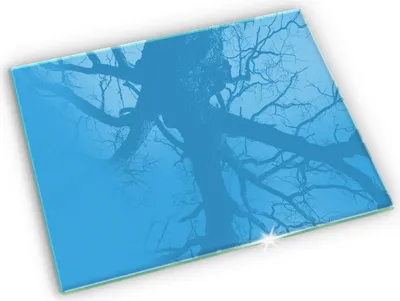 Produktbild von Untersetzer für Grabkerze Motiv Grabstein Gummifüße - 52x40 cm - Blaue Farbe
