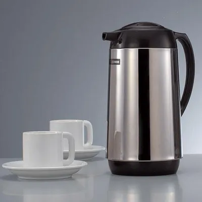 Produktbild von Zojirushi Thermoskanne - Glas Inneneinsatz Edelstahl - Doppelwandig 26,5 cm - 12 Stunden Warmhaltezeit - Kompatibel mit Kaffeefilter