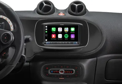 Produktbild von Alpine iLX-705S453B | 2-DIN-Autoradio und Digital-Media-Station mit 7-Zoll-Touchscreen, DAB+, Apple CarPlay Wireless und Android Auto für SMART (453)