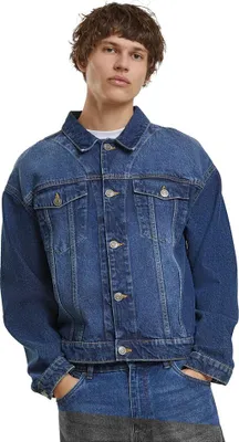 Produktbild von Build Your Brand Heavy Ounce Boxy New Mid Jeansjacke Blau 5XL Mann Blau 5XL