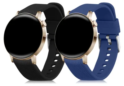 Produktbild von kwmobile 2x Uhrenarmband für Huawei Watch GT 3 Pro 43mm / Watch GT3 42mm / GT2 42mm / MagicWatch 2 42mm Armband - Fitnesstracker Band Set aus TPU