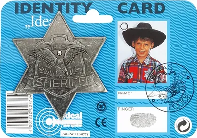 Produktbild von Sheriffstern Antik Cowboy Gesetzeshüter