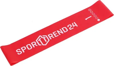 Produktbild von Sporttrend 24® Mini Bänder/Loops in verschiedenen Stärken und Farben I Länge 25cm, Rot 0,35mm / sehr leicht