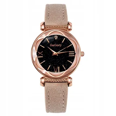 A close-up studio shot of a women's wristwatch.