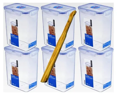 Produktbild von Lock&Lock Frischhaltebox | Multifunktionsbox | Frischhaltebehälter | Mehldose, 1,8 Liter, spülmaschinengeeignet
