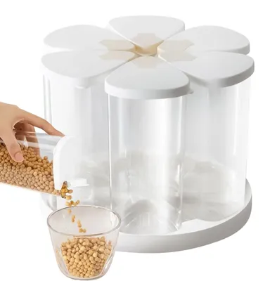 Image de Distributeur à 6 compartiments pour le stockage de nourriture sèche