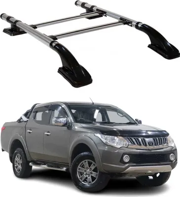 Image de KIT Barres de toit trans+long pour Fiat Fullback 2015-2021 Double Cab Alu Gris