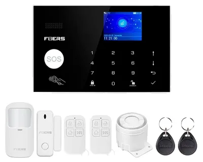 Immagine prodotto di Sistema di allarme, Connettività wireless, Compatibilità con la domotica, Kit di allarme GSM G30 1, Spina UE-a