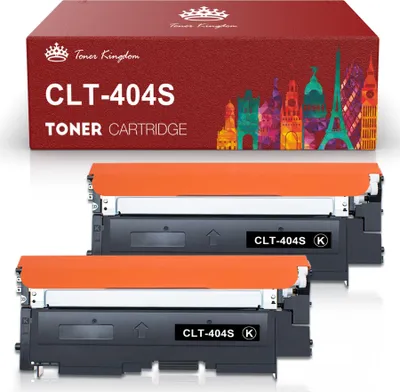 Produktbild von kompatibel Toner Schwarz CLT K404S für Samsung Xpress C430W C430Series C 430 C430W C480 FN C 480 FN C480 FW C480FW C480W BK CLT 404 CLTK (2er-pack)