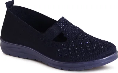 Produktbild von topschuhe24 3083 Damen Halbschuhe Sportliche Glitzer Ballerina, Farbe:Blau, Größe:39 EU