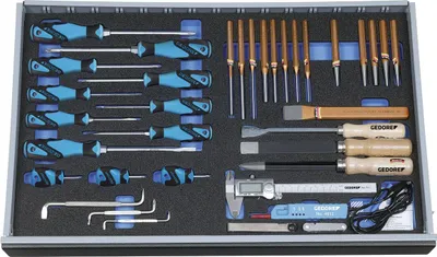 Produktbild von GEDORE 2005 CT4-2160-119 Werkzeugsortiment in Check-Tool-Modul 36-teilig, 2016435