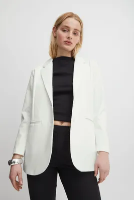 Produktbild von ICHI IHKATE SUS OVERSIZE BL Damen Blazer Longblazer Jacke Long-Blazer mit Knöpfen Stretch und Reverskragen