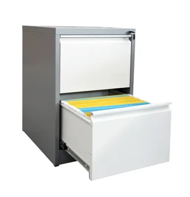 Produktbild von Metalsteel Hängeregistraturschrank HDK-A02, 2 Schubläden, Format DIN A4, demontiert