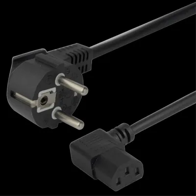 Immagine prodotto di Deltaco 1902305 power cable Black 1.5 m CEE7/7 C13 coupler