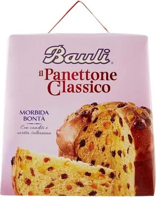 Produktbild von Bauli Il Panettone Classico Weihnachtskuchen Backprodukt mit Rosinen und Kandierten Früchten 700g