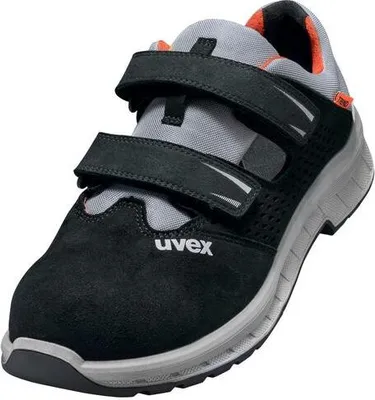 Produktbild von uvex 2 trend Sandalen S1P schwarz, grau, rot Weite 11 Gr. 49
