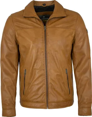 Produktbild von Redpoint - Herren Lederjacke Lammnappa haselnuss : 54