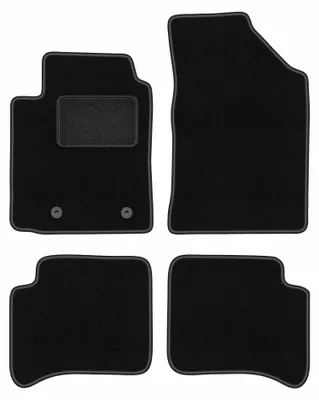 Obrázek produktu pro Velurové autokoberce pro: Toyota Yaris I 1999-2005 (5dv.) – sada 4 ks, černé, na míru – Wielganizator LUX