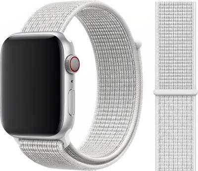 Produktbild von Original Apple Nike Sport Loop Armband 38/40/41mm MX802ZM/A Summit White