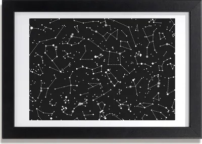 Produktbild von Bild 30x20 MDF-Rahmen, Wandkunst Konstellation