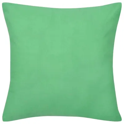 Produktbild von vidaXL 4 apfelgrüne Kissenbezüge Baumwolle 40 x 40 cm