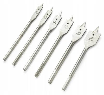 Produktbild von Vorel Spatenbohrer für Holz 6-teilig 10-25mm Bohrer-Set