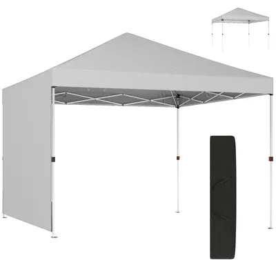 Image de Tente pop-up - Tente pliante 3 x 3 m - Protection UV UPF50+ - Hauteur réglable - Tissu Oxford - Vert