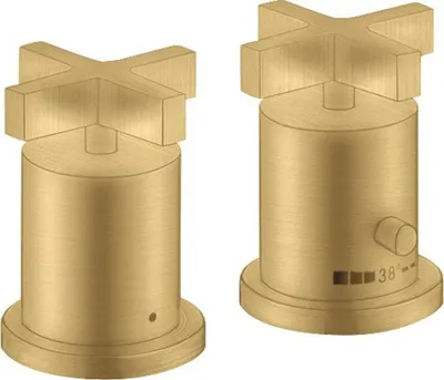 Immagine prodotto di hansgrohe AXOR Citterio Thermostat de baignoire 2 trous avec poignées transversales, 39480250, 39480250
