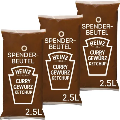 Produktbild von Heinz Curry Gewürz Ketchup 3 x 2,5 l