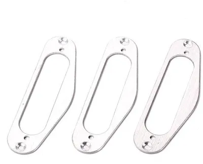 Immagine prodotto di Accessori per chitarra - Piastra cilindrica in metallo - Anello di ricambio - Argento - Adatto per progetti di chitarra