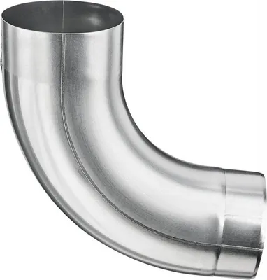 Produktbild von Titanzink Fallrohrbogen mit Einzug rund DN100 / 85° Grad